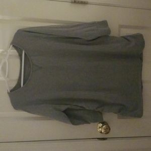 Long Sleeve Top, Liz Lange Maternity, XXL, Gray